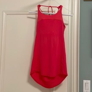 Fuschia lululemon tank top with strappy open back